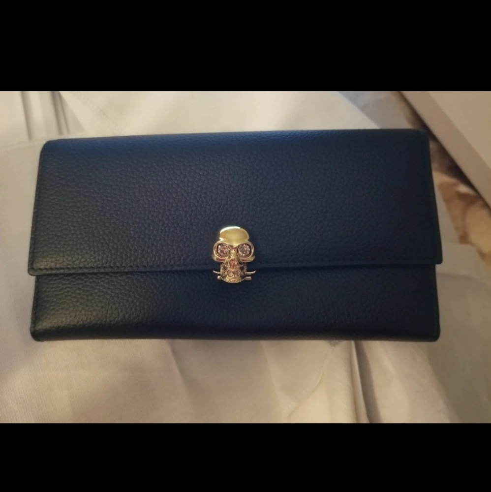 Brand New Alexander McQueen Continental Wallet